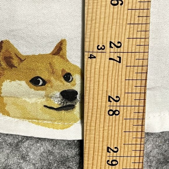 Phirts Shirt Men’s S White Button Up Allover Corgi Dog Print 100% Cotton - Picture 7 of 17